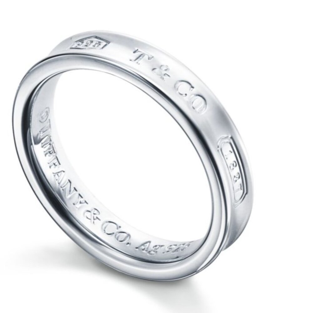 Tiffany & Co. Silver Narrow Ring (Women's Size 11)